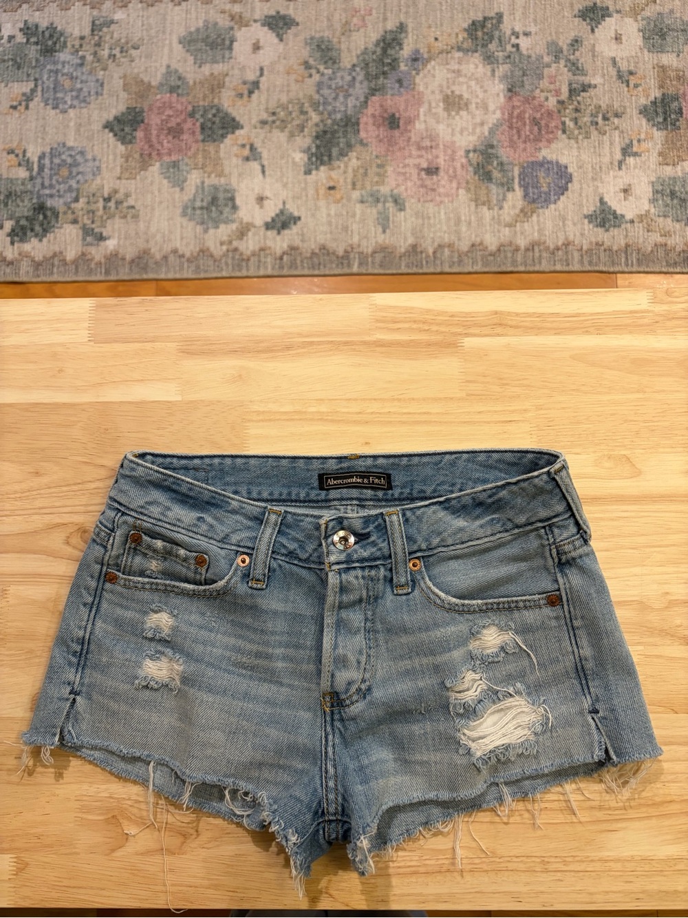 Abercrombie & Fitch Button Fly Jean Shorts